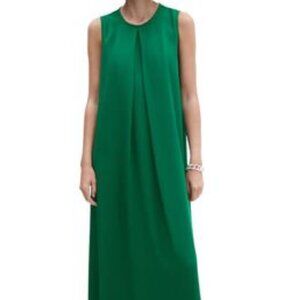 Mango Linda Pleat Sleeveless Maxi Dress